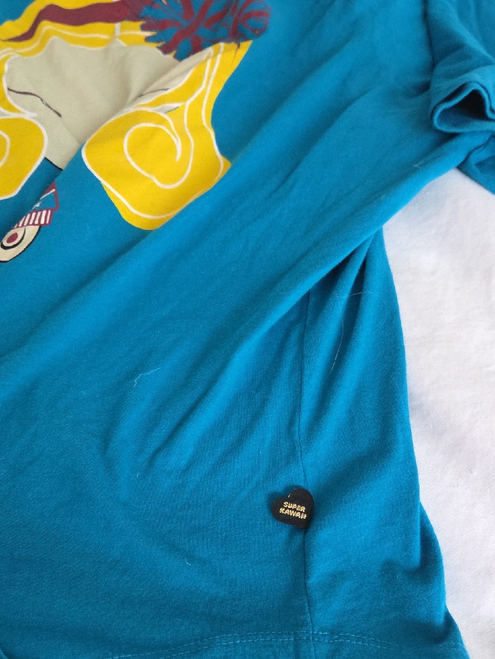 Harajuku Lovers, By Gwen Stefani Vitnage T . Teal Women Medium. Super Cute - Picture 5 of 8